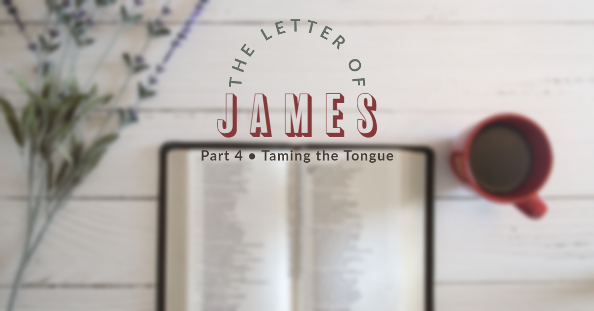 Taming the Tongue: James Study (Part 4)
